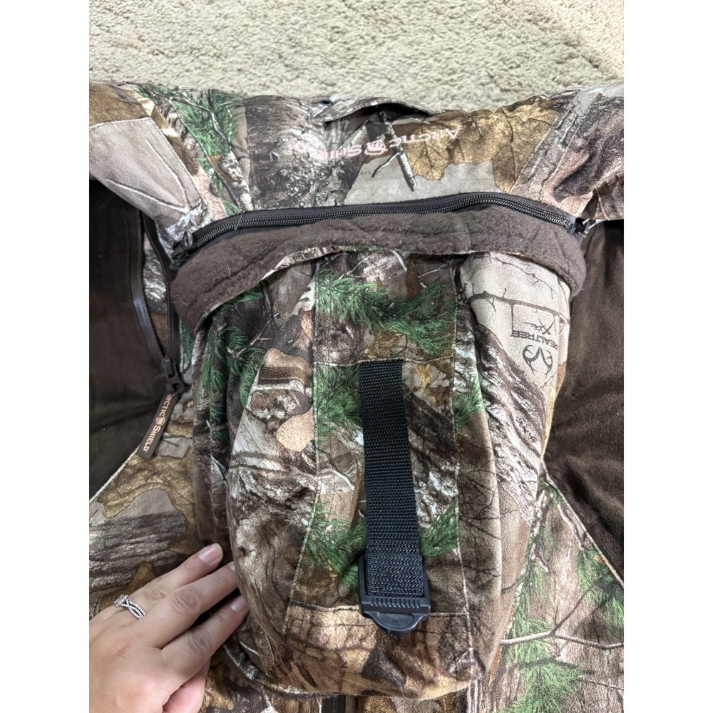 Onyx Arctic Shield Women's Medium Hunting Jacket Camo Zippered Pockets Fleece - Picture 11 of 16